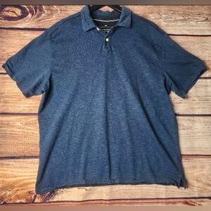 Tommy Bahama XL Shirt Mens 100 Cotton Navy Blue Polo (PRE OWNED)